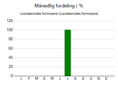 Lozotaeniodes formosana - månedlig fordeling