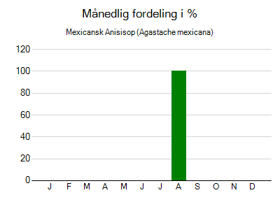 Mexicansk Anisisop - månedlig fordeling