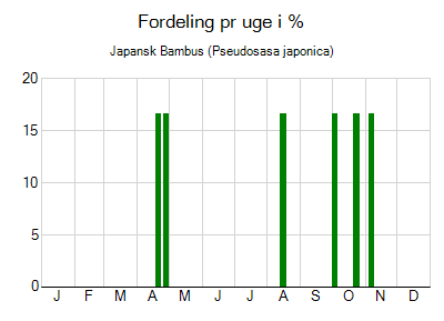 Japansk Bambus - ugentlig fordeling