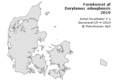 Dorytomus edoughensis - udbredelseskort