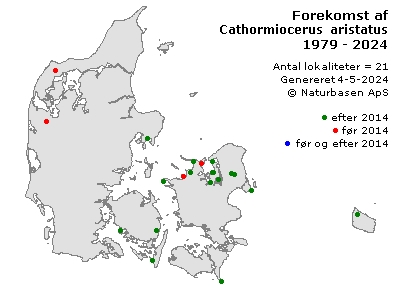 Cathormiocerus aristatus - udbredelseskort