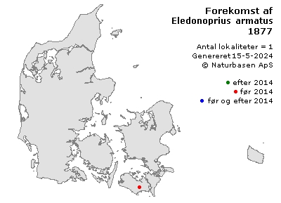 Eledonoprius armatus - udbredelseskort