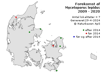Mycetoporus lepidus - udbredelseskort