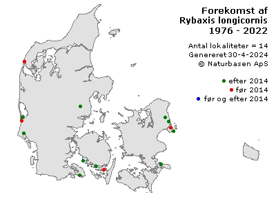 Rybaxis longicornis - udbredelseskort
