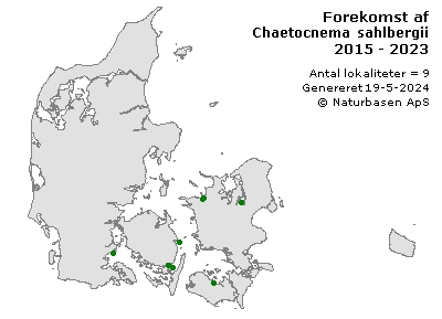 Chaetocnema sahlbergii - udbredelseskort
