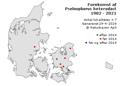 Pselnophorus heterodactyla - udbredelseskort