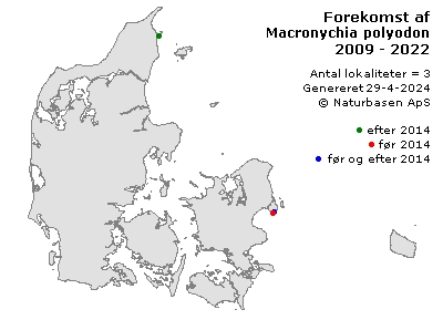 Macronychia polyodon - udbredelseskort