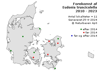 Eudonia truncicolella - udbredelseskort