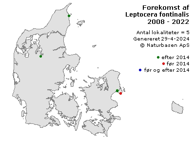 Leptocera fontinalis - udbredelseskort