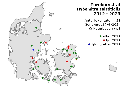 Hybomitra solstitialis - udbredelseskort