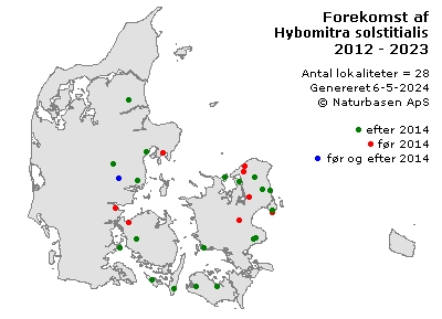 Hybomitra solstitialis - udbredelseskort