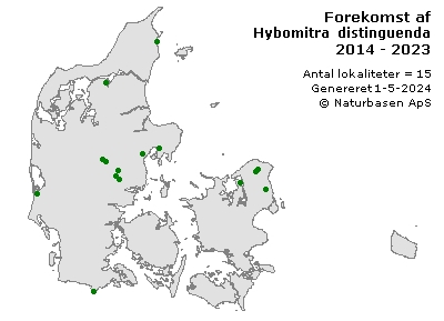 Hybomitra distinguenda - udbredelseskort