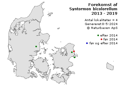 Syntormon bicolorellum - udbredelseskort