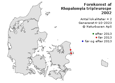 Rhopalomyia tripleurospermi - udbredelseskort