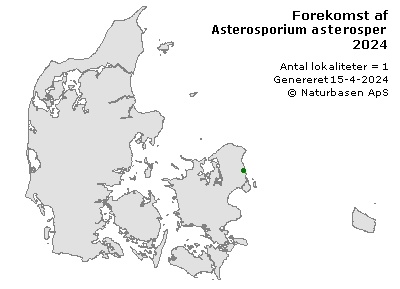 Asterosporium asterospermum - udbredelseskort