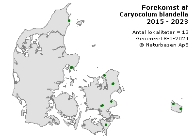 Caryocolum blandella - udbredelseskort