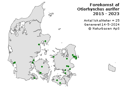 Otiorhynchus aurifer - udbredelseskort