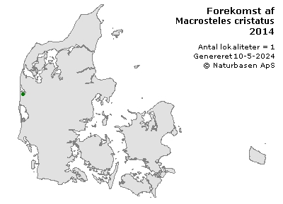 Macrosteles cristatus - udbredelseskort