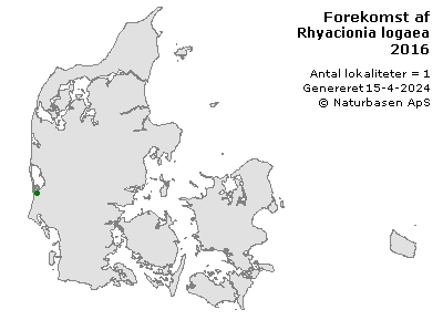 Rhyacionia logaea - udbredelseskort