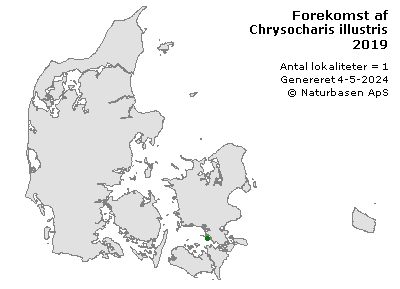Chrysocharis illustris - udbredelseskort