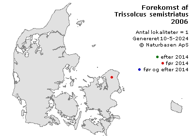 Trissolcus semistriatus - udbredelseskort