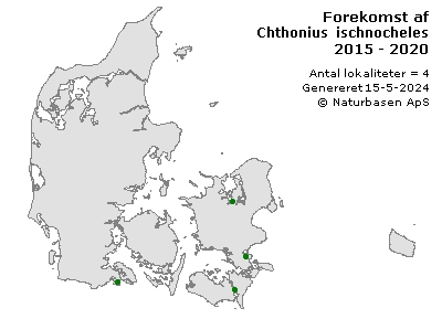 Chthonius ischnocheles - udbredelseskort