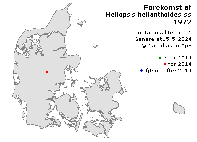 Heliopsis helianthoides ssp. scabra - udbredelseskort