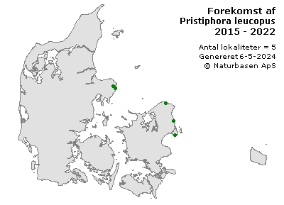 Pristiphora leucopus - udbredelseskort