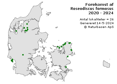 Roseodiscus formosus - udbredelseskort