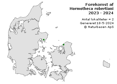 Hormotheca robertiani - udbredelseskort