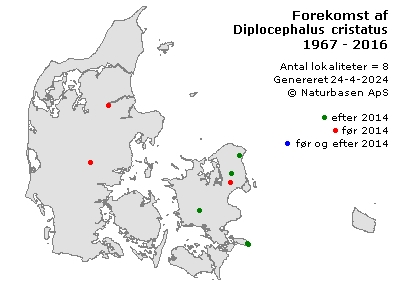 Diplocephalus cristatus - udbredelseskort