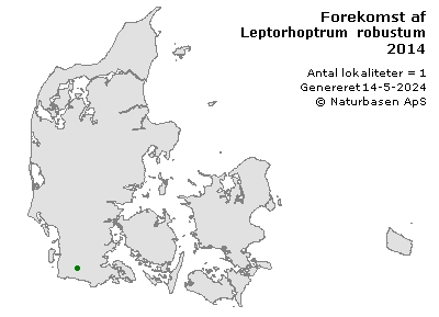 Leptorhoptrum robustum - udbredelseskort