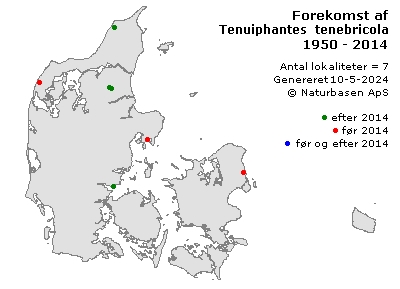 Tenuiphantes tenebricola - udbredelseskort