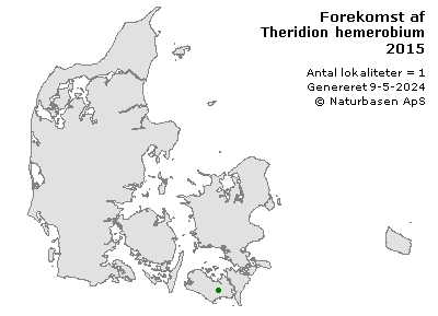 Theridion hemerobium - udbredelseskort