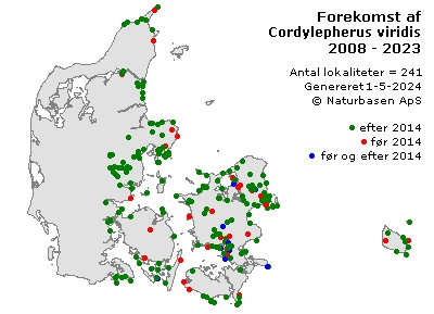 Cordylepherus viridis - udbredelseskort