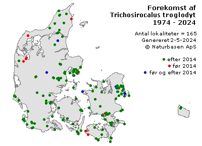 Trichosirocalus troglodytes - udbredelseskort
