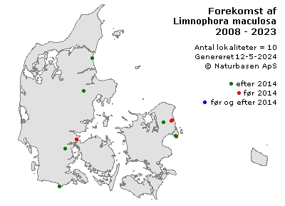 Limnophora maculosa - udbredelseskort