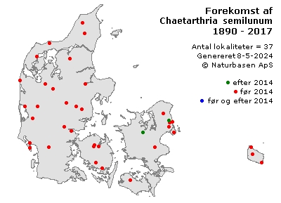 Chaetarthria semilunum - udbredelseskort