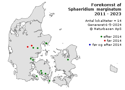 Sphaeridium marginatum - udbredelseskort